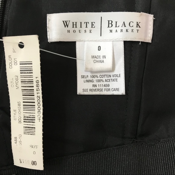 NWT White House Black Market Strapless Midi Dress - Picture 7 of 9